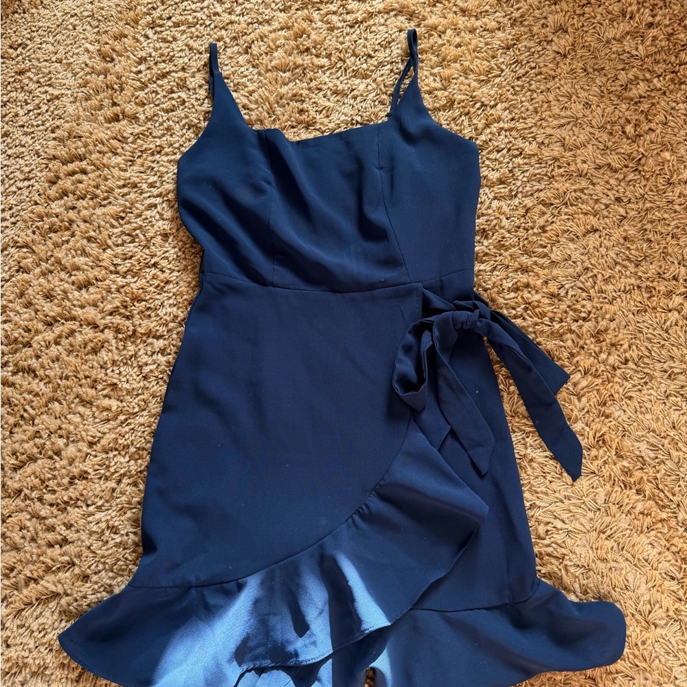 Elegant Navy Blue Women's Dress